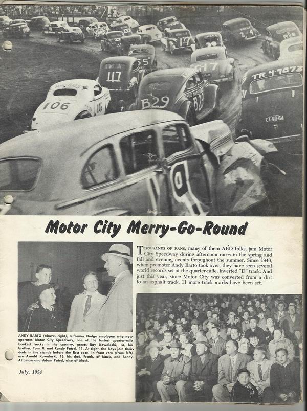 Motor City Speedway - Wayne Bennett News Clippings 26